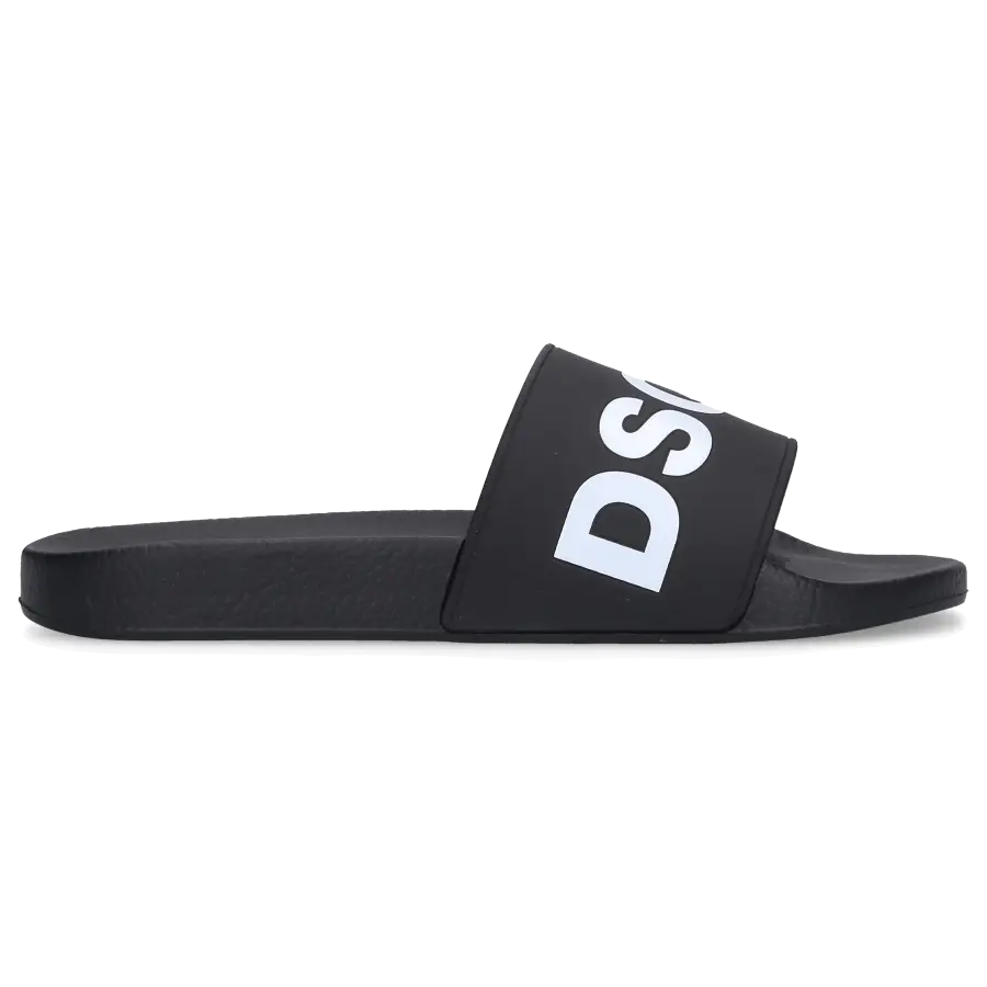Dsquared2 - Badeschuhe LOGO Gummi - schwarz