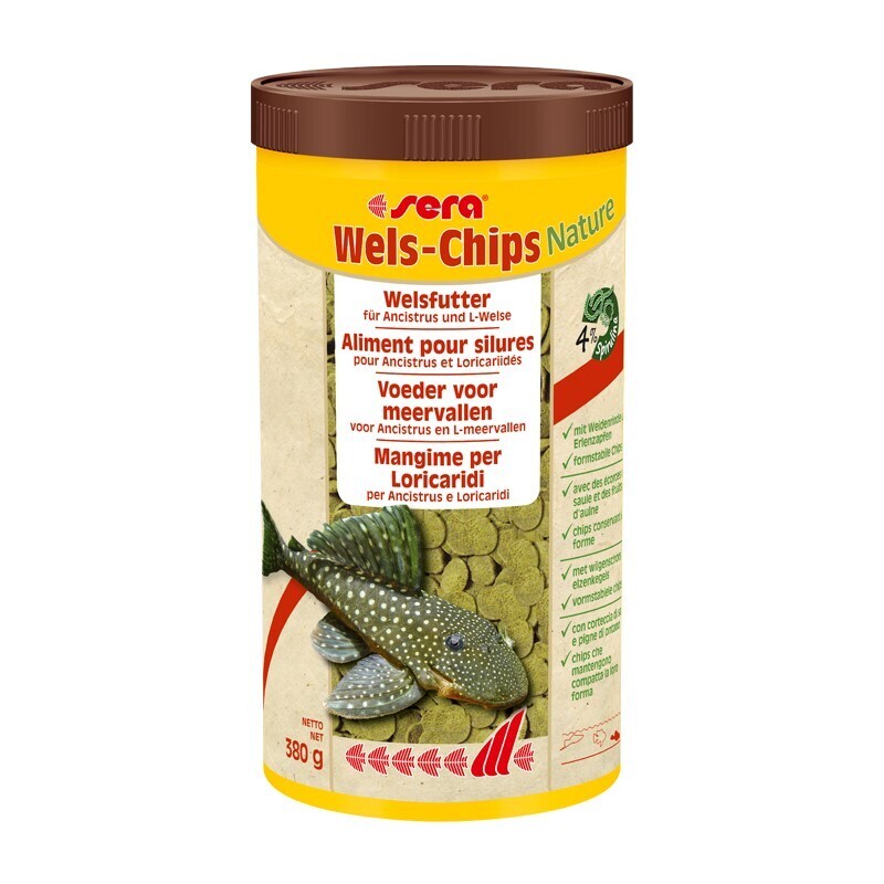 Sera Hauptfutter Sera Wels-Chips Nature 1 l