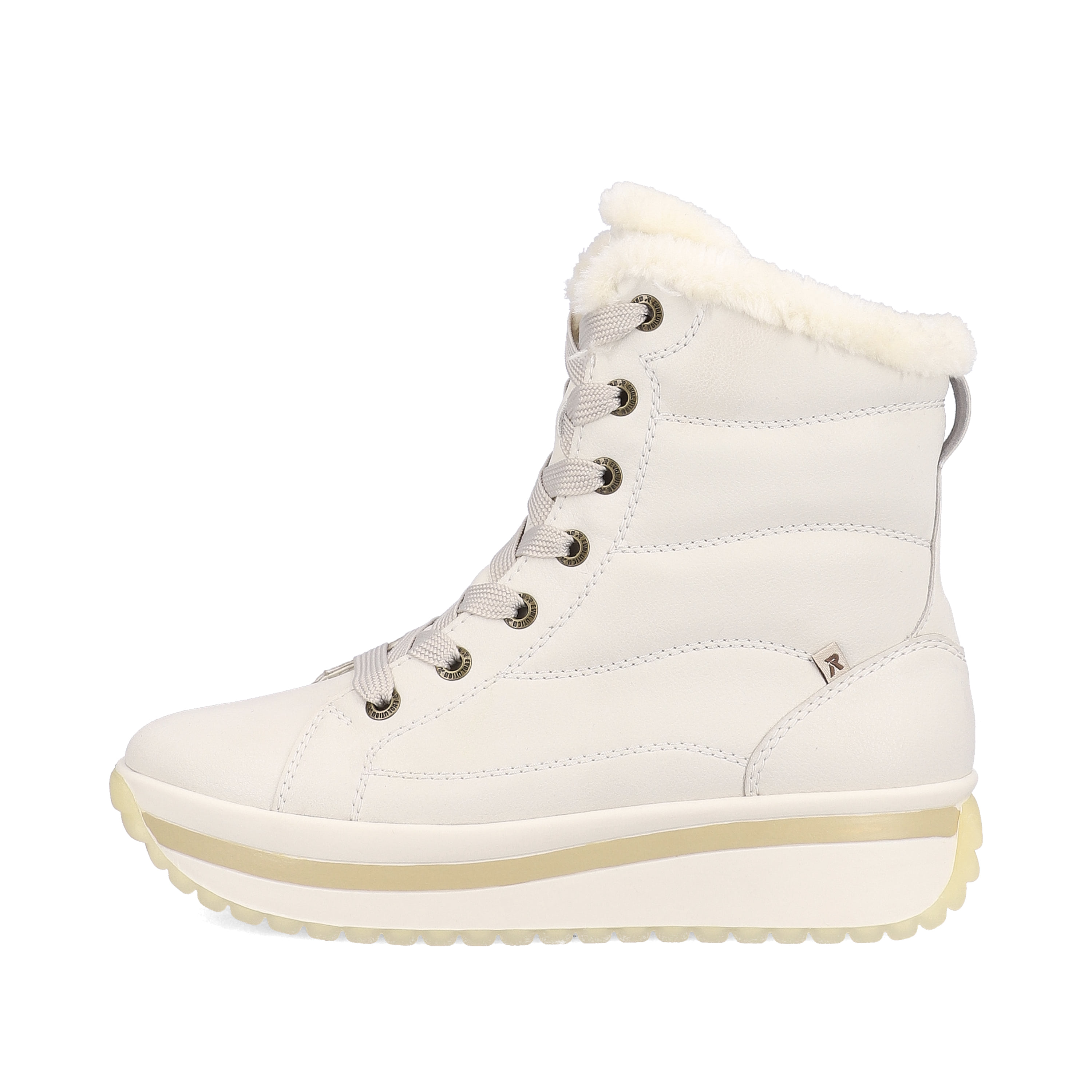Rieker Damen Schnürstiefel frost white