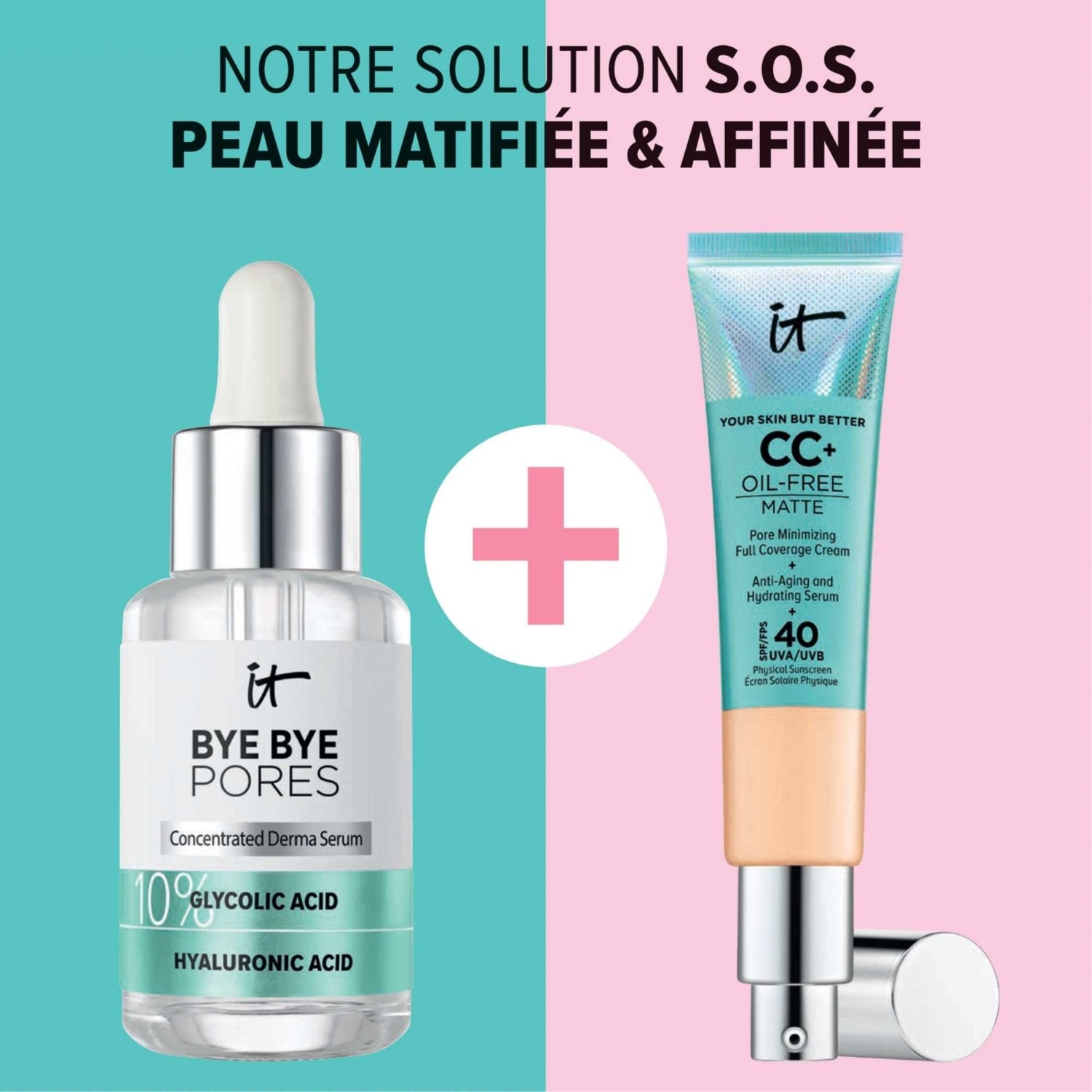 Siero minimizzante dei pori visibili all'acido glicolico di IT Cosmetics