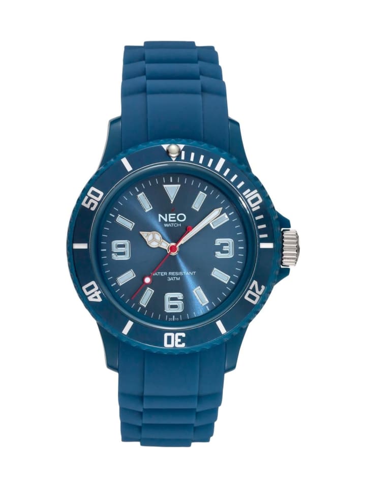 NEO Watch NEO Watch Armbanduhr aus Kunststoff in Cobaltblau günstig kaufen onesize