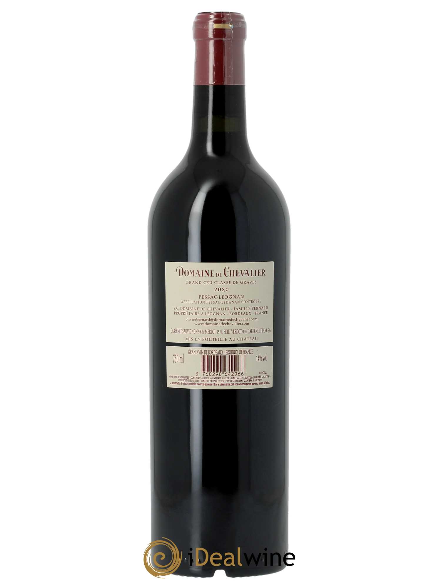Domaine de Chevalier Cru Classé de Graves (CBO à partir de 6 BTS) 2020 - Lot de 1 Bouteille