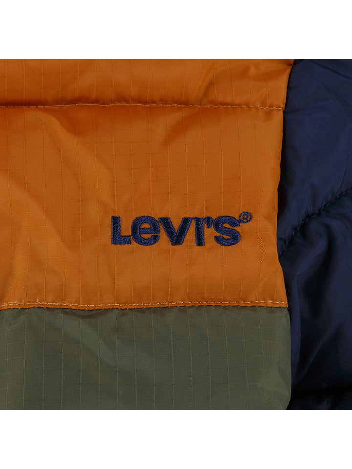 Levi's Kids Winterjacke in Dunkelblau/ Khaki/ Hellbraun günstig kaufen