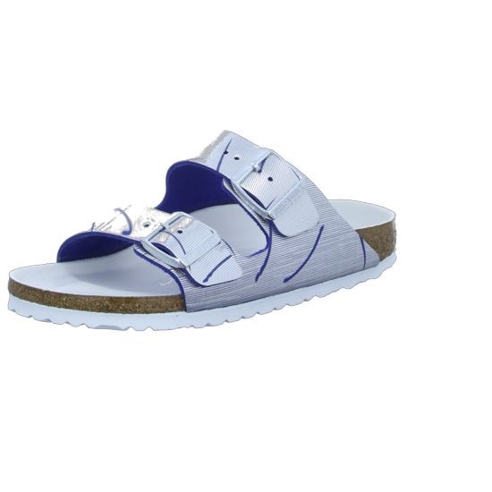 BIRKENSTOCK Klassische Sandalen bunt Arizona Rivet Logo Metallic Cuts Ocean