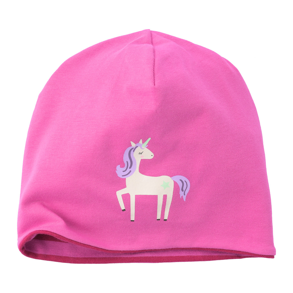 Baby Beanie mit Einhorn-Motiv