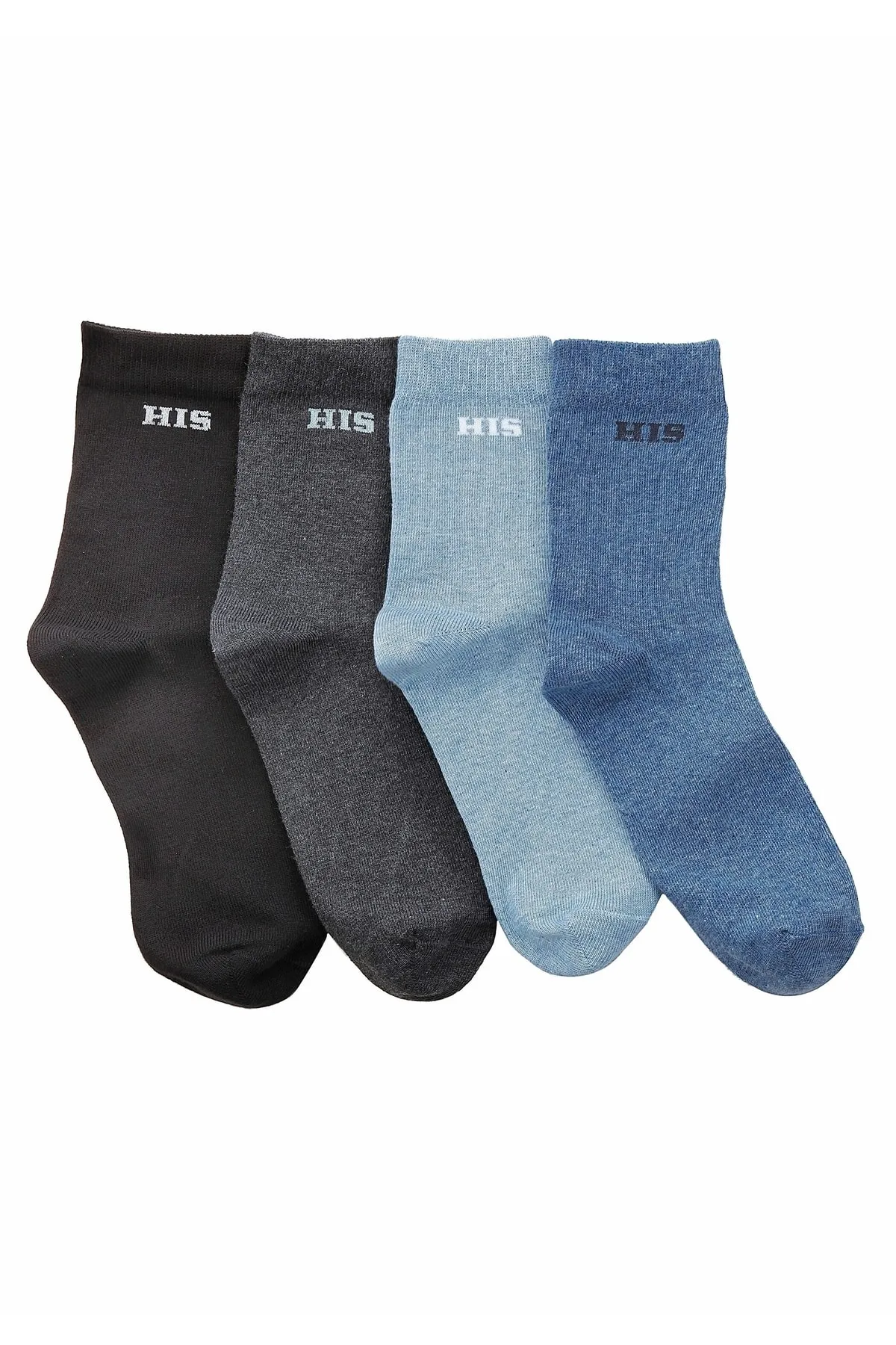 HIS  Socken - Blau - Unifarben