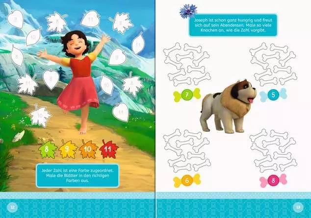 Heidi: Mein Vorschul-Malspaß Erste Zahlen
