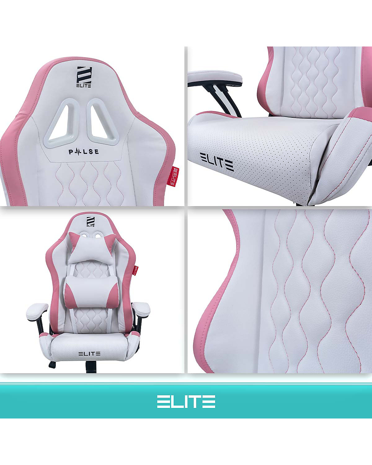 Gaming Stuhl PULSE - Ergonomischer Kinder Luxus Gaming Stuhl - 4D Armlehnen - Bürostuhl