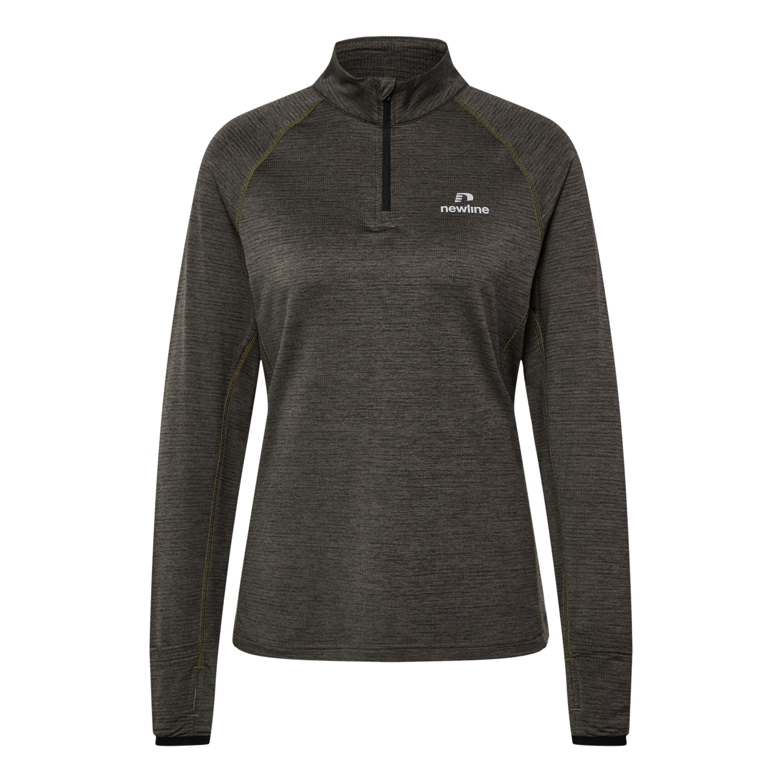 Pace Half-Zip Lauftop Damen - Grau