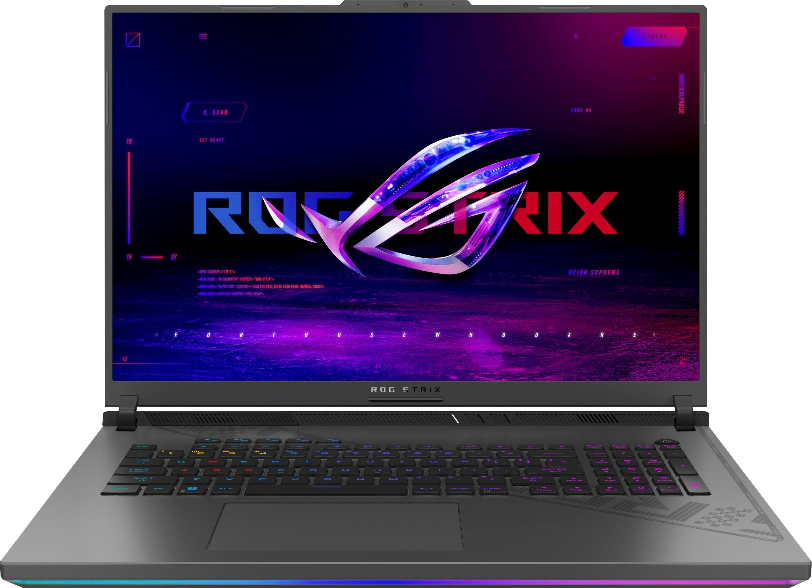 Asus ROG Strix G814JU-N5084W Gaming-Notebook (45,7 cm/18 Zoll, Intel Core i7 13650HX, GeForce RTX 4050, 1000 GB SSD)