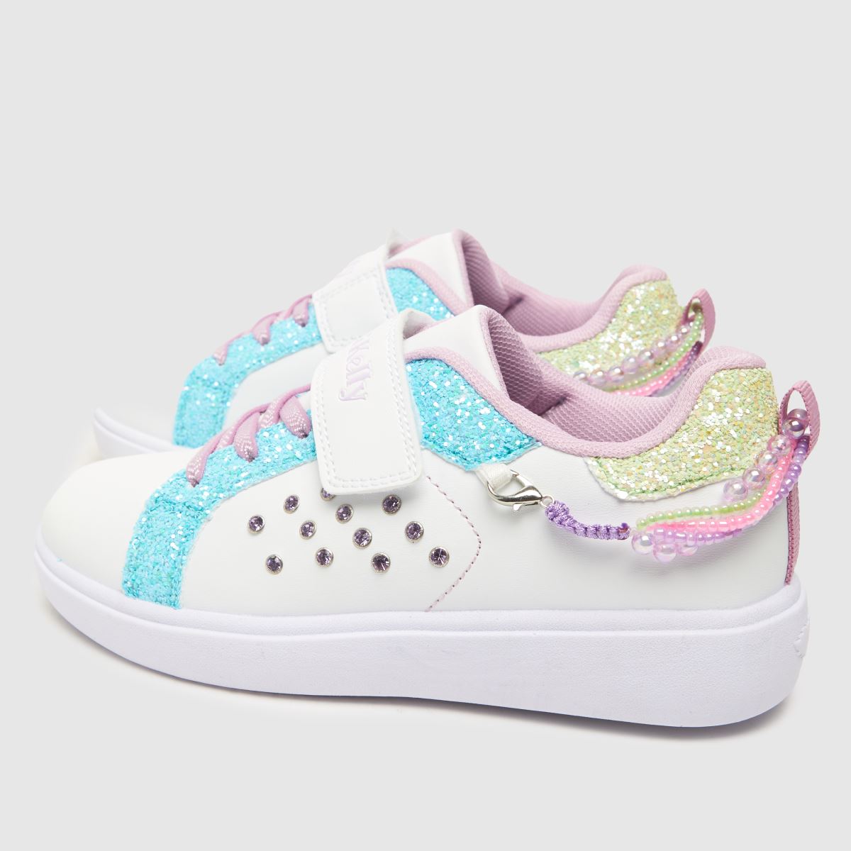 Lelli Kelly vita multifärgade gioiello flickor juniorsneakers
