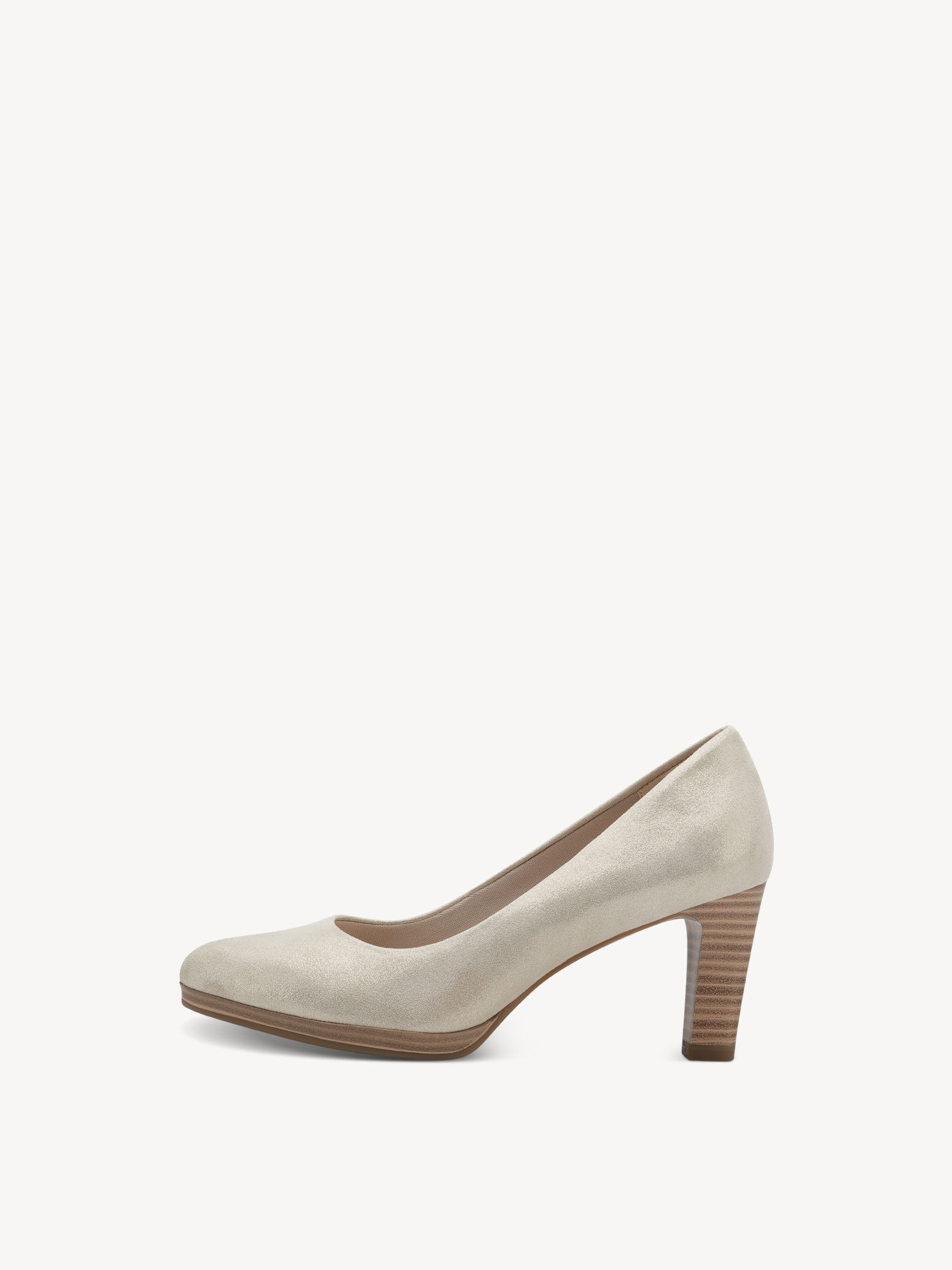 Escarpin en cuir - beige