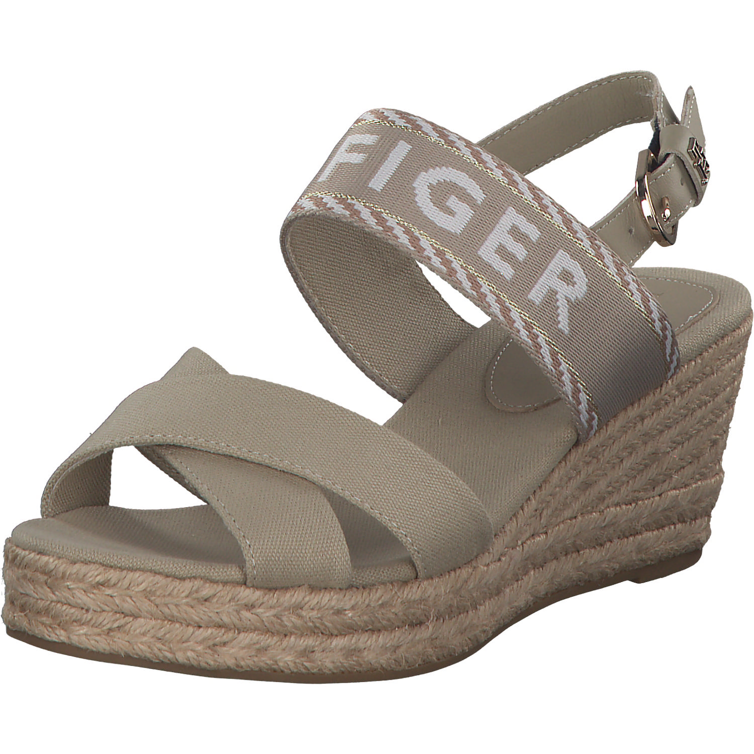 Tommy Hilfiger FW0FW07091, Sandaletten, Damen, sandal wood