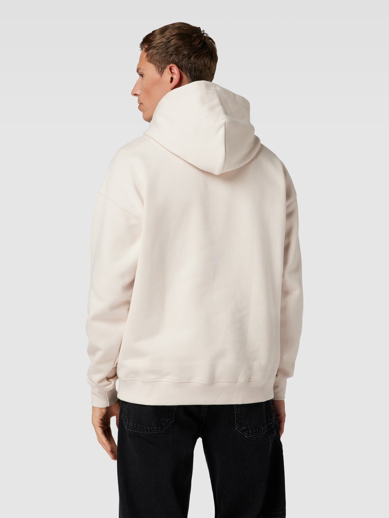 Hoodie mit Logo-Stitching Modell 'SEOVA' in stein