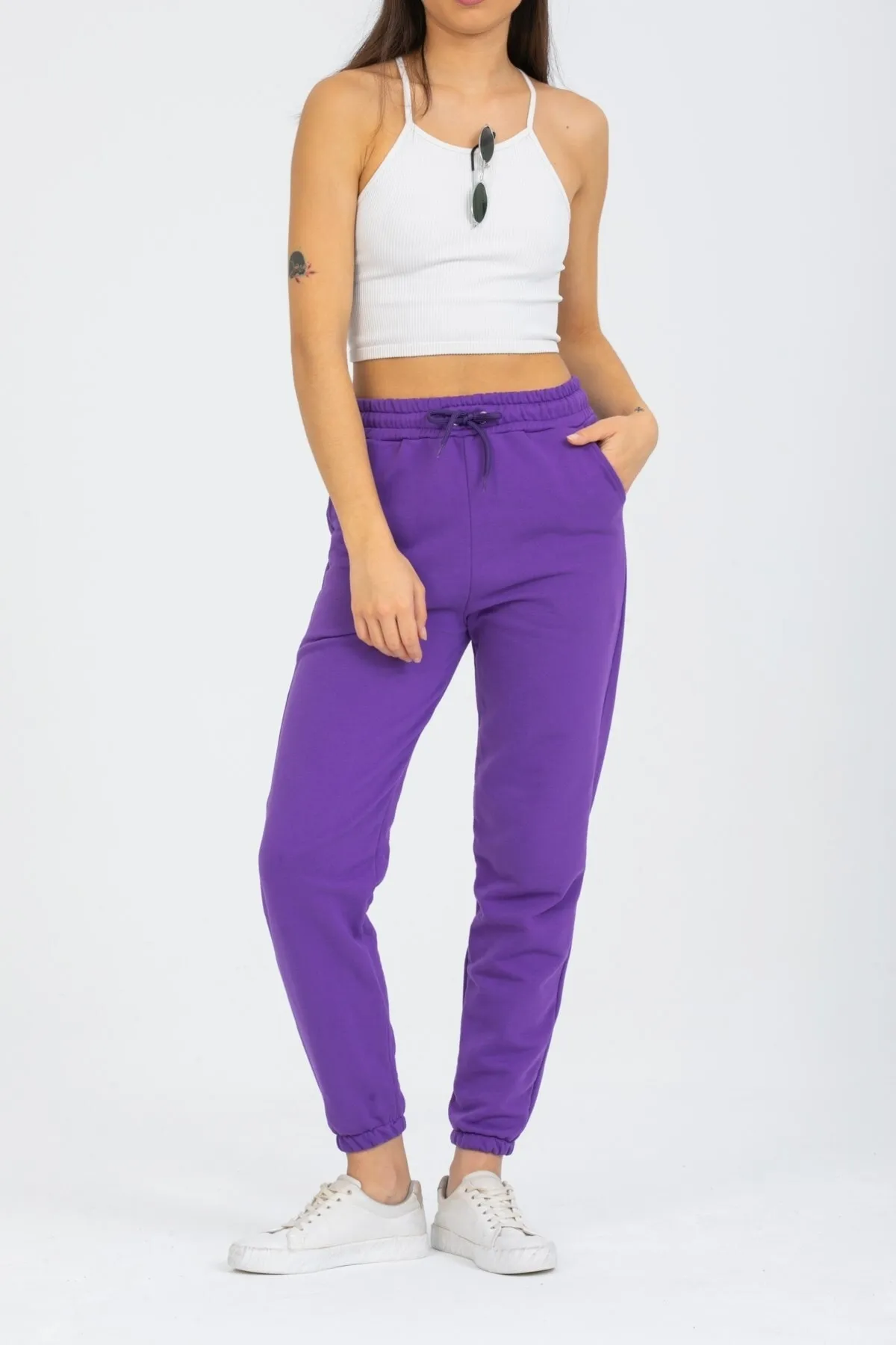 Deafox  Jogginghose - Lila - Slim