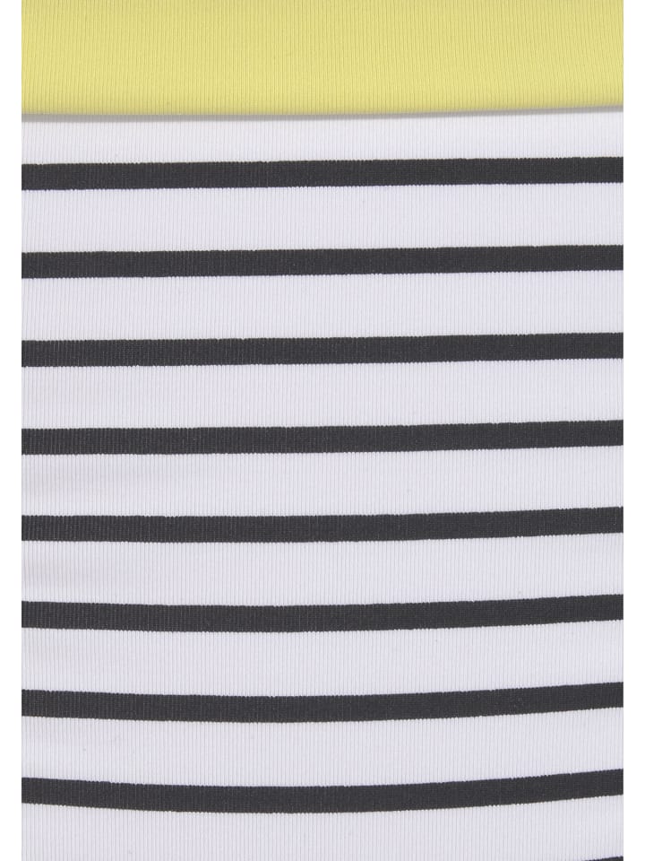 Venice Beach Bikini-Hose in schwarz-weiß-limette günstig kaufen