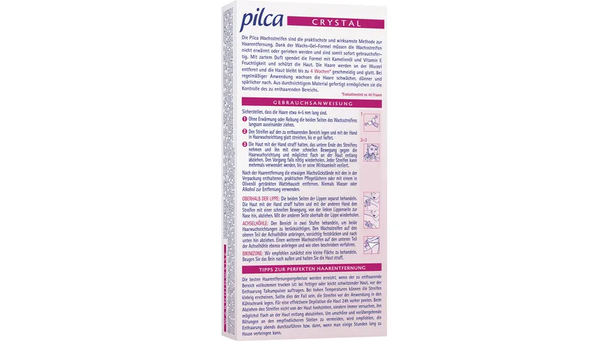 Pilca Kaltwachsstreifen Gesicht