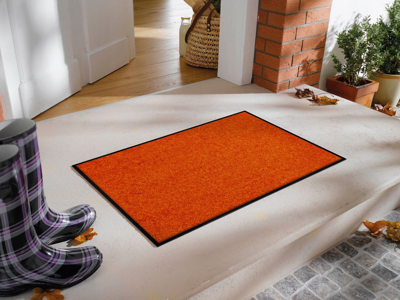 Fuma Rutschfeste Fußmatte TC_Burnt Orange 90 x 60 cm