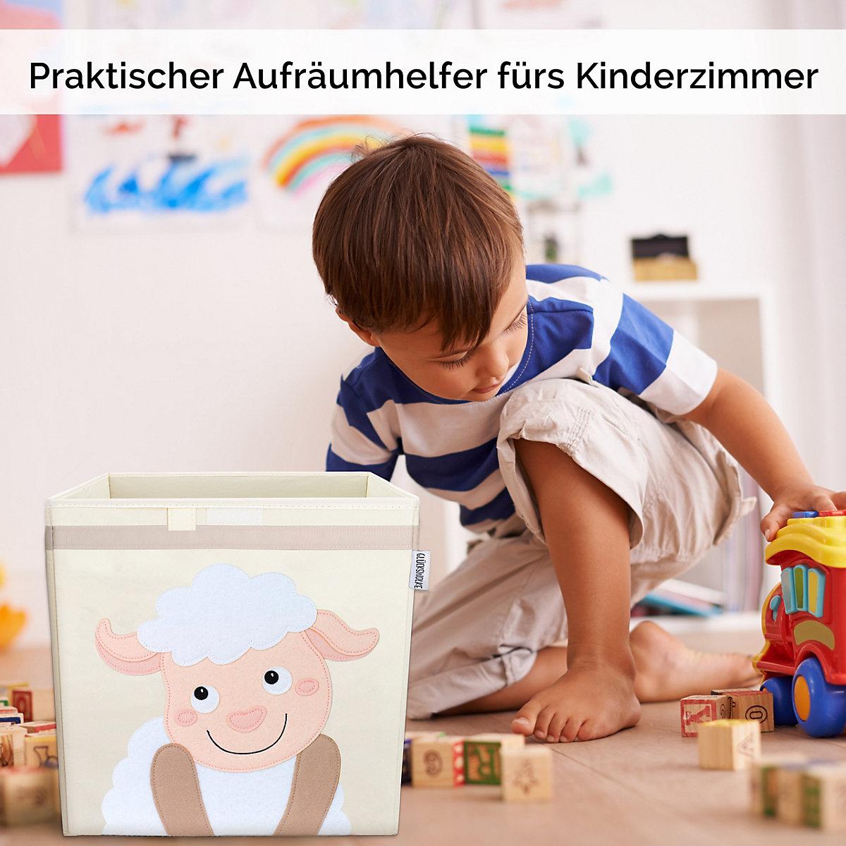 Aufbewahrungsboxen - 15 Motive I Spielzeugkiste mit Deckel I Boxen zur Aufbewahrung im Kallax Regal I Kinderzimmer Deko