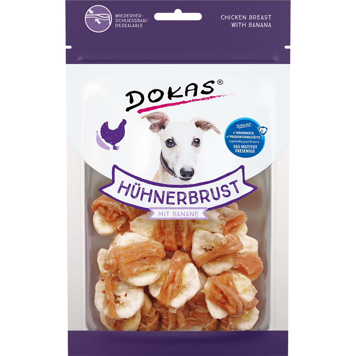 Dokas Hundesnack Hühnerbrust mit Banane kaufen bei ZooRoyal