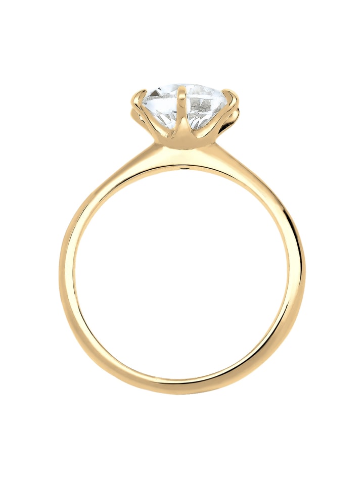 Elli Ring 925 Sterling Silber Verlobungsring in Gold günstig kaufen