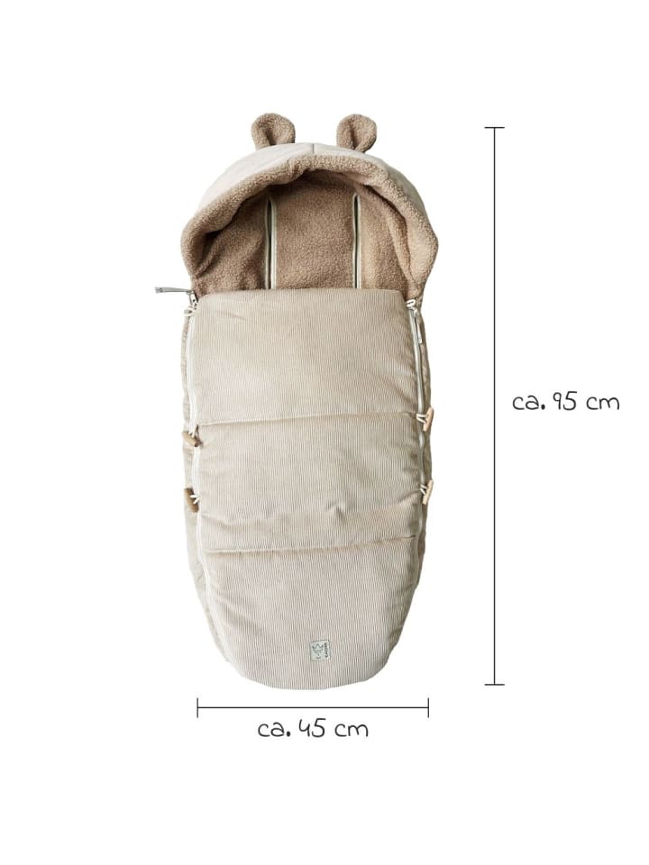Kaiser Fleece-Fußsack Hau Kea für Kinderwagen & in braun günstig kaufen onesize