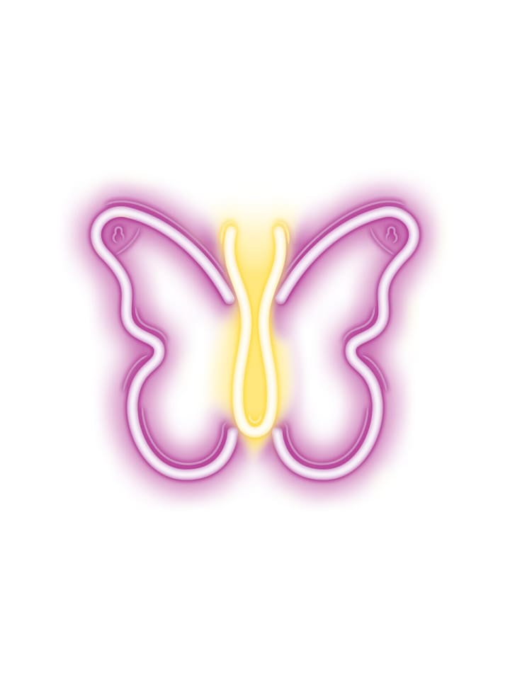 Forever Lights Neon LED Zeichen Licht USB LED Licht Home Leuchtschild Nachtlicht Schmetterling-Pink in Pink günstig kaufen onesize