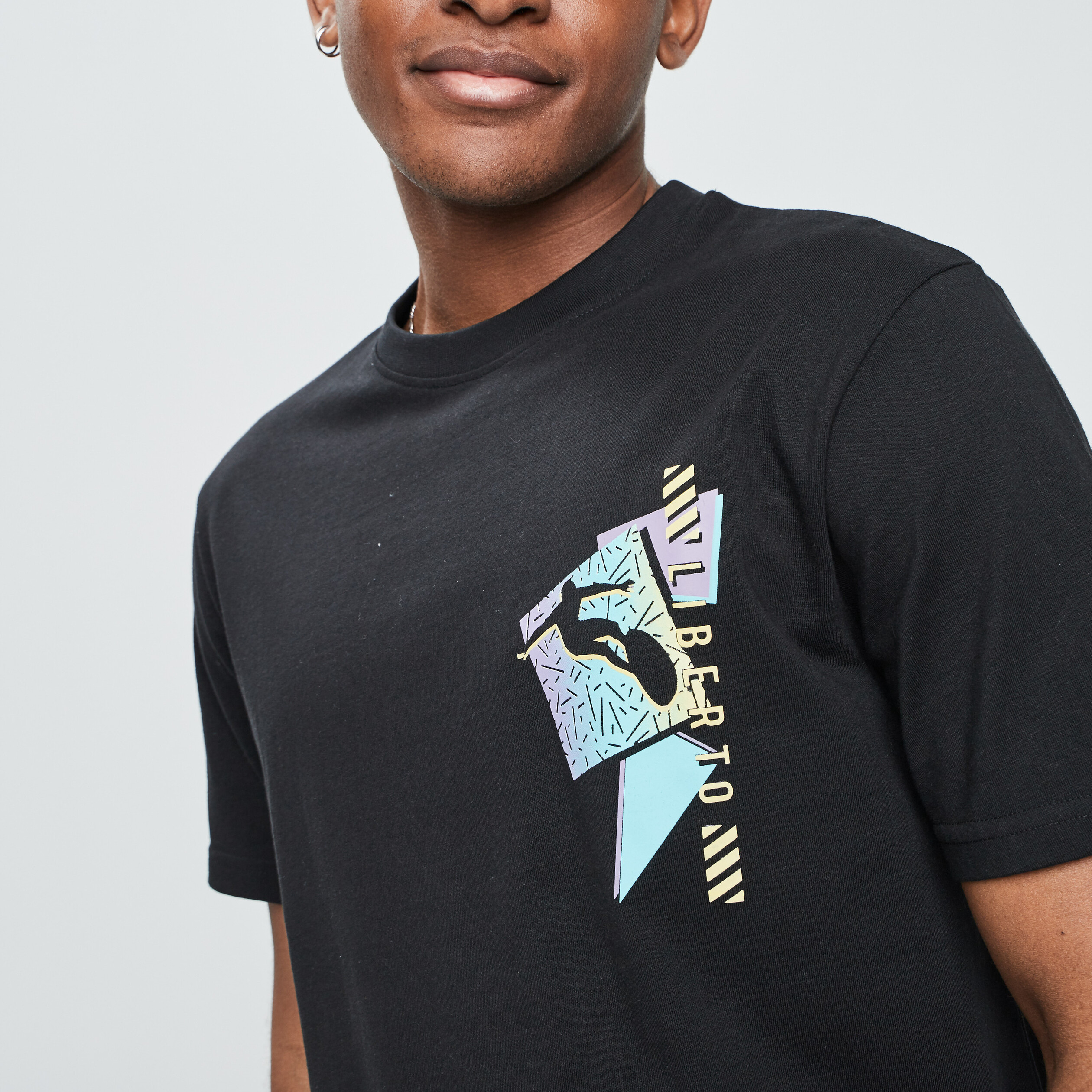 T-shirt Liberto noir homme | La Halle