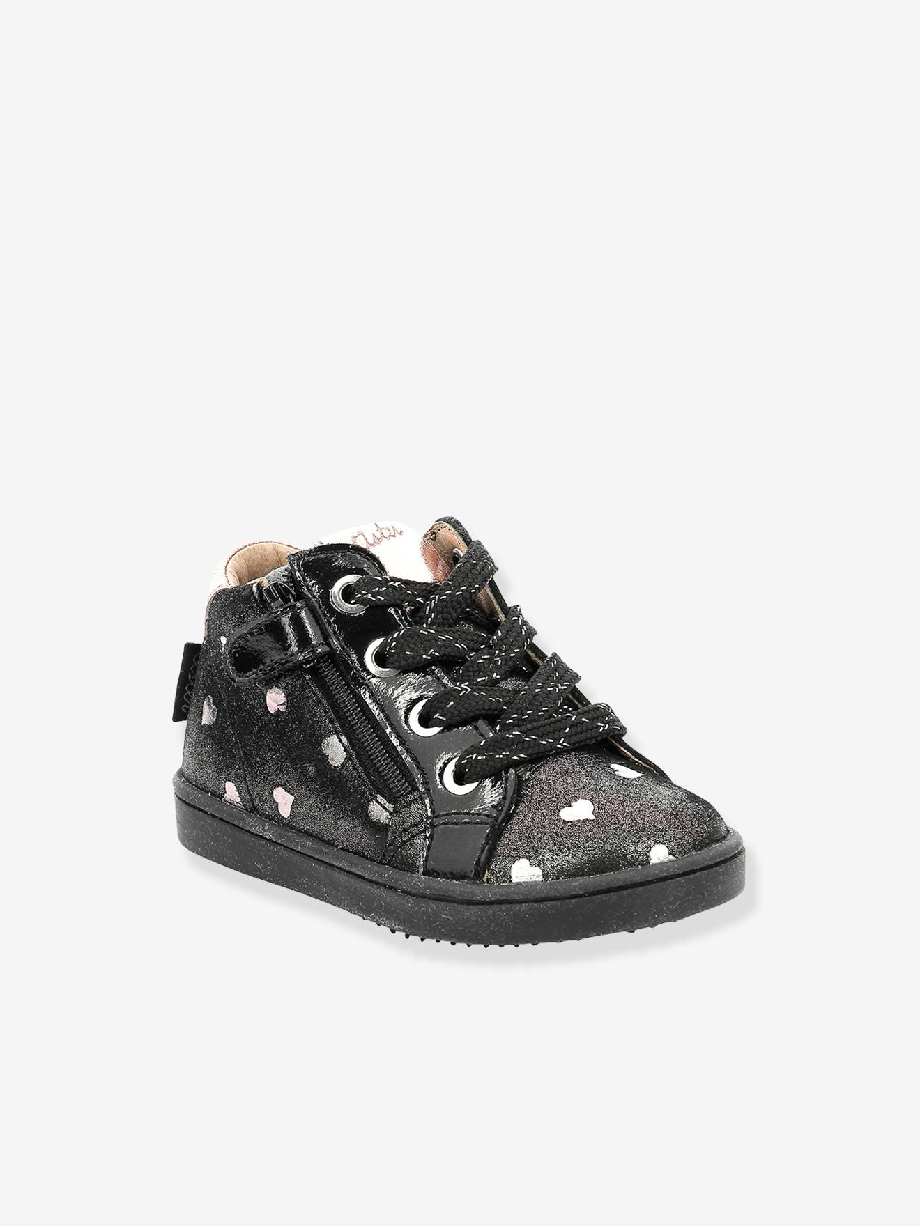 Bottines en cuir fille Wouhou ASTER® marine