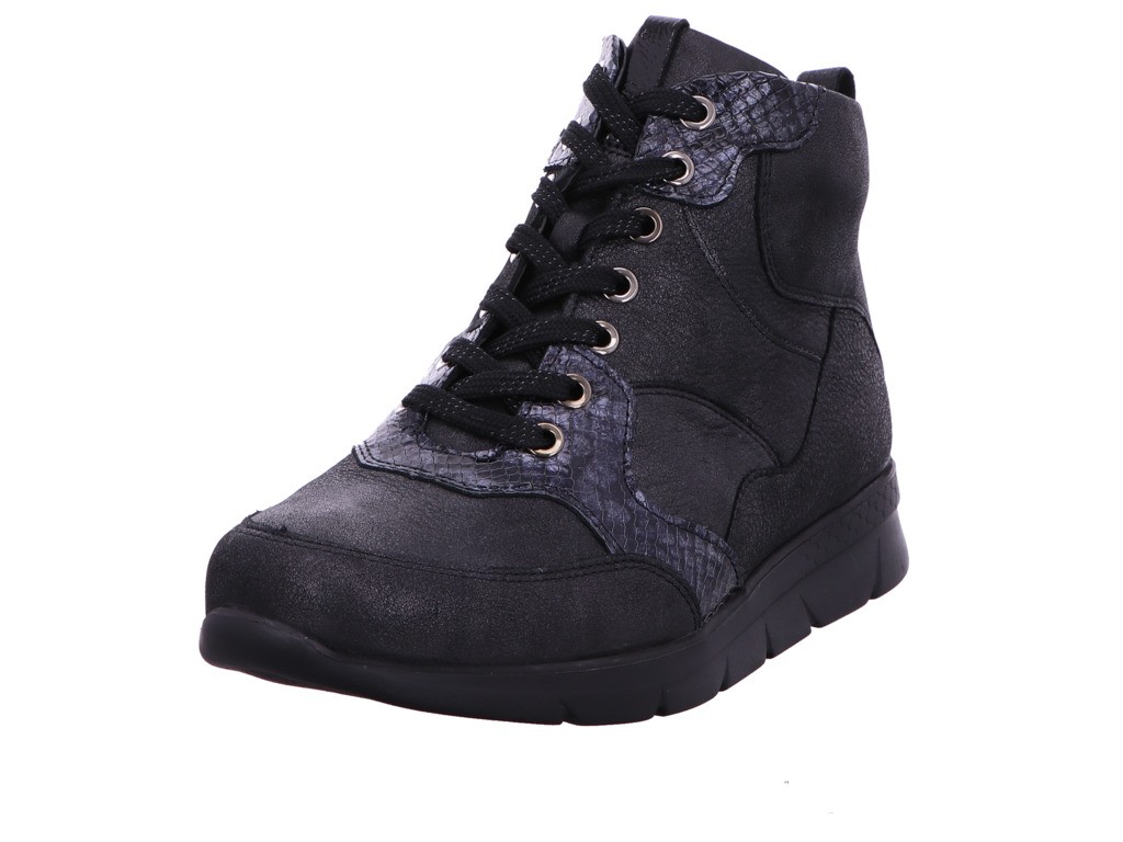 WALDLÄUFER Schnür-Stiefeletten schwarz 2XBRONX NAJA TAIPEI BRONX