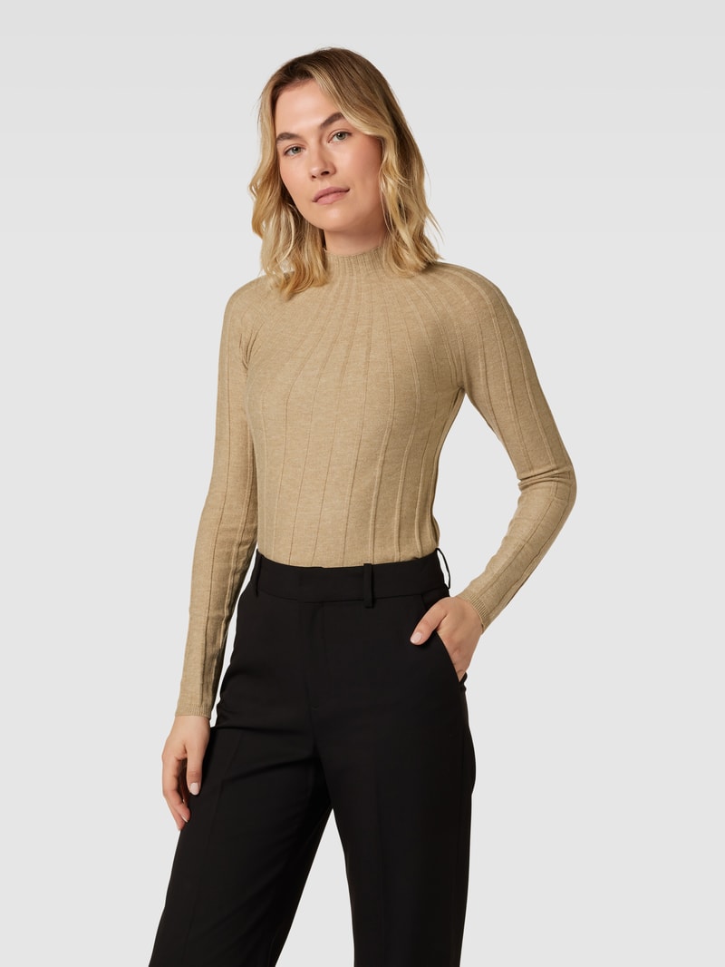 Strickpullover mit Turtleneck Modell 'FLURRY' in hellbraun