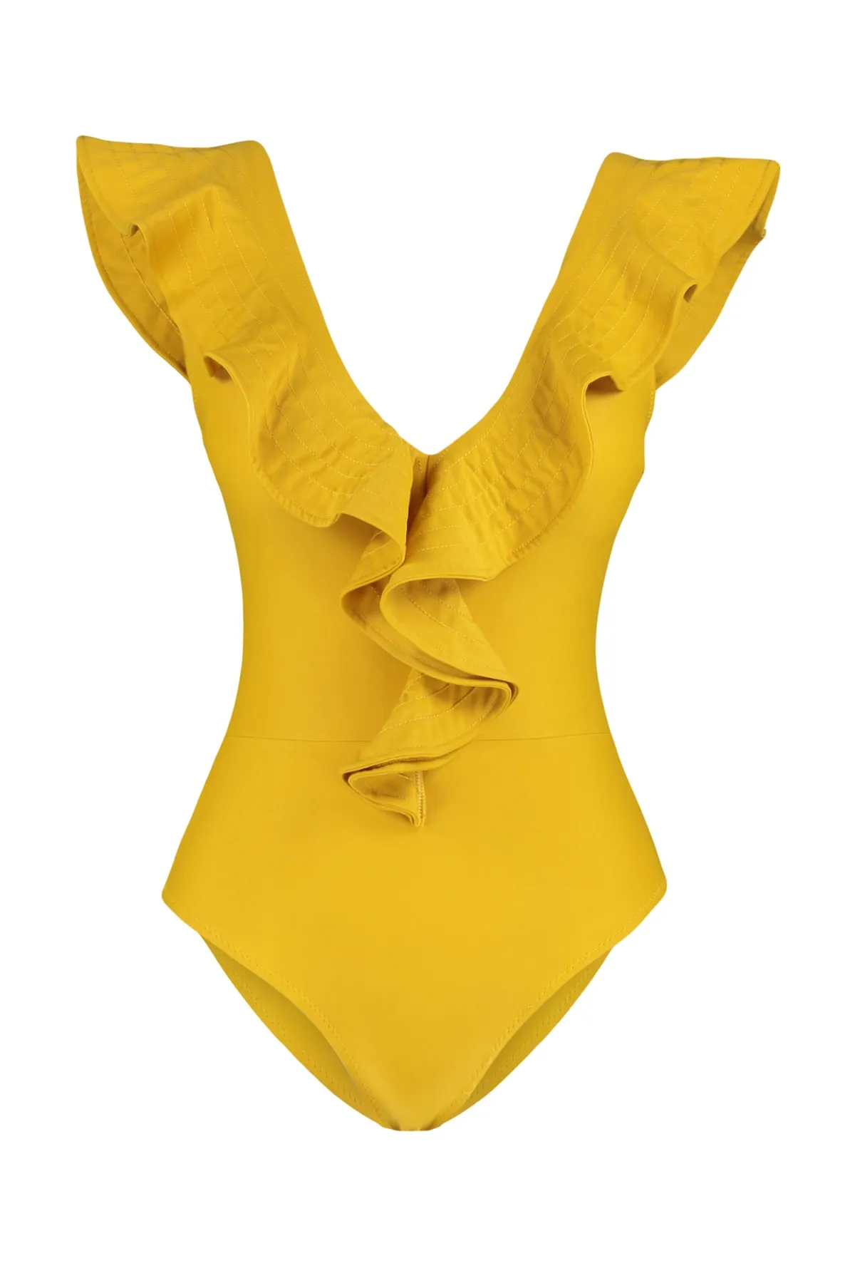 Trendyol Collection  Badeanzug - Gelb - Unifarben