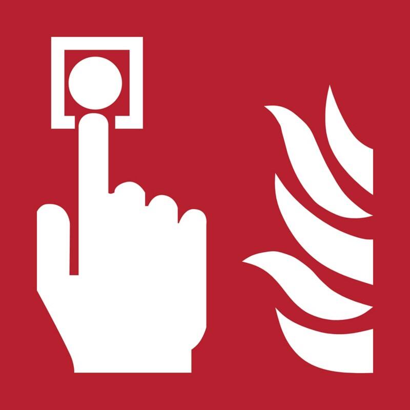 Djois Warnschild Brandmelder Klebstoff, einschraubbar PP (Polypropylen) 30 (B) x 0,14 (H) cm 3 Stück