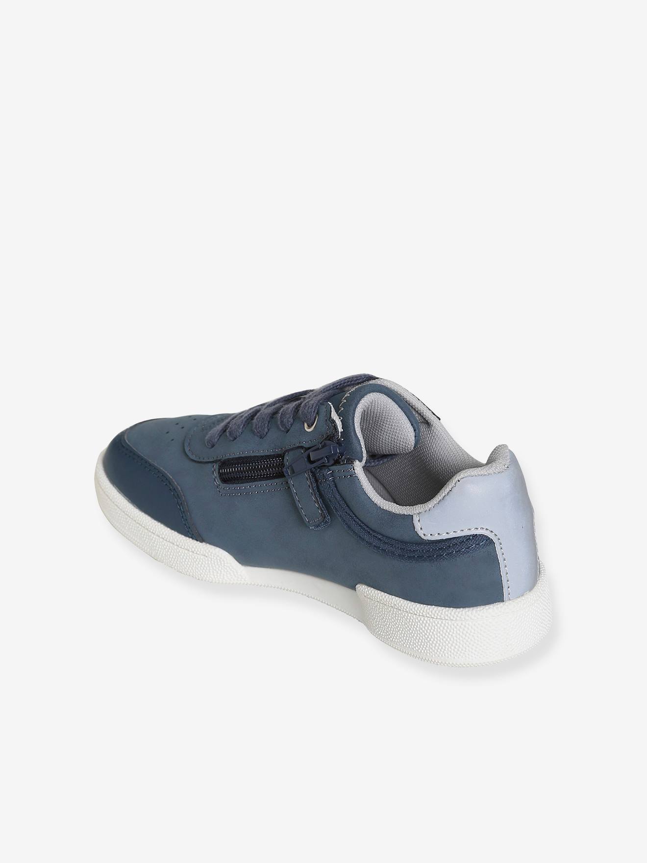 Vertbaudet Jungen Sneakers mit Reißverschluss - blau