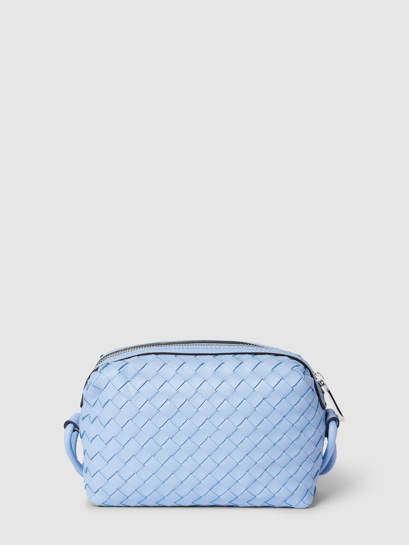 Umhängetasche mit Strukturmuster Modell 'PIUMA' in bleu