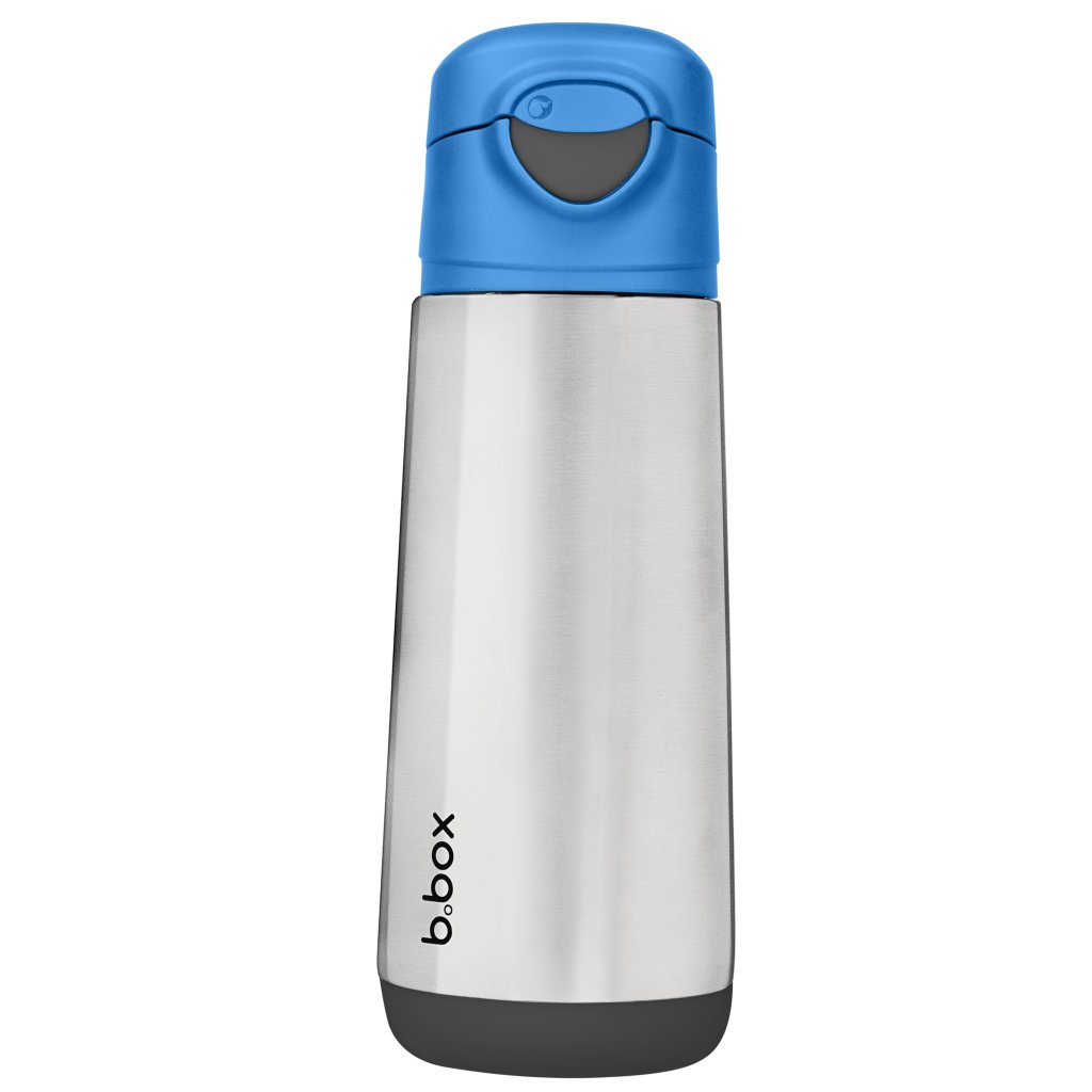 b.box Stahlthermosflasche 500 ml - blau/grau