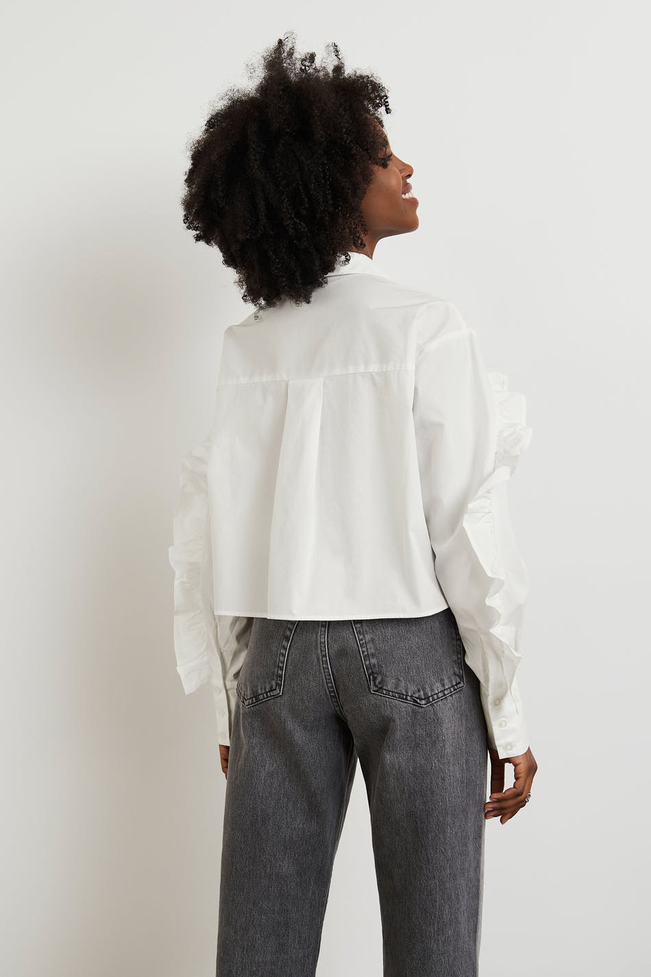 Asli cropped shirt