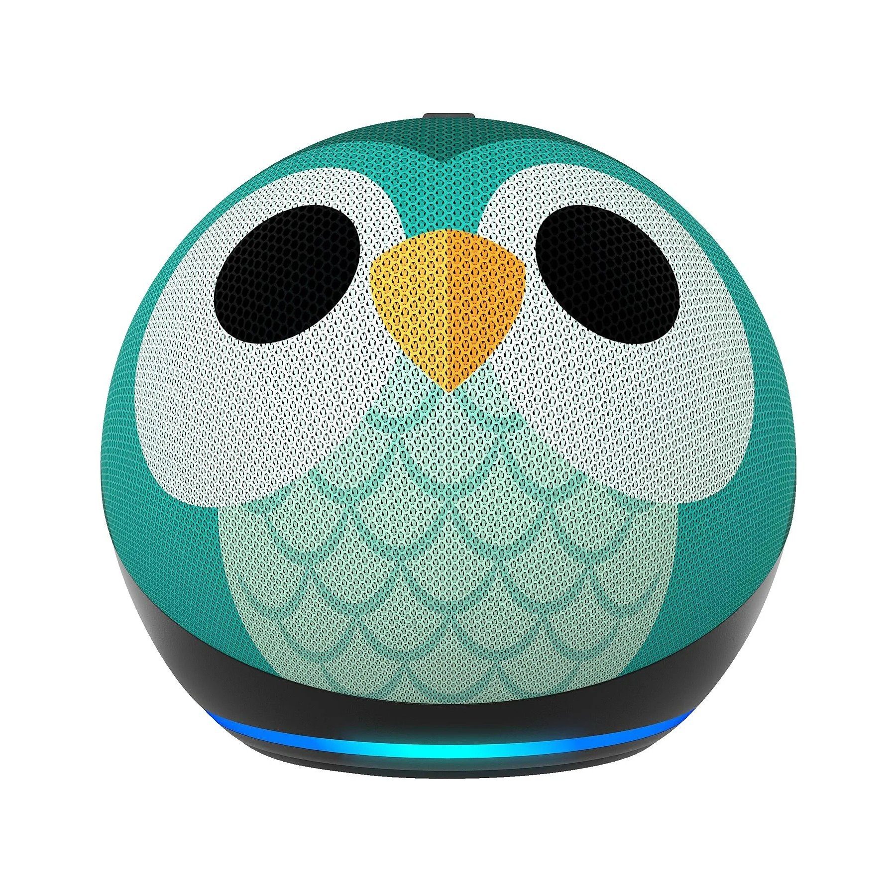 Amazon Echo Dot Kids (5.Gen) Eulen-Design Kinder Edition mit Alexa Lautsprecher (Bluetooth, WLAN (WiFi), mit Sprachsteuerung, Streaming)