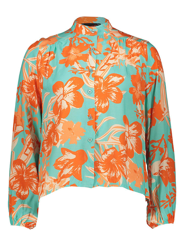 miss goodlife Bluse in Orange/ Türkis günstig kaufen