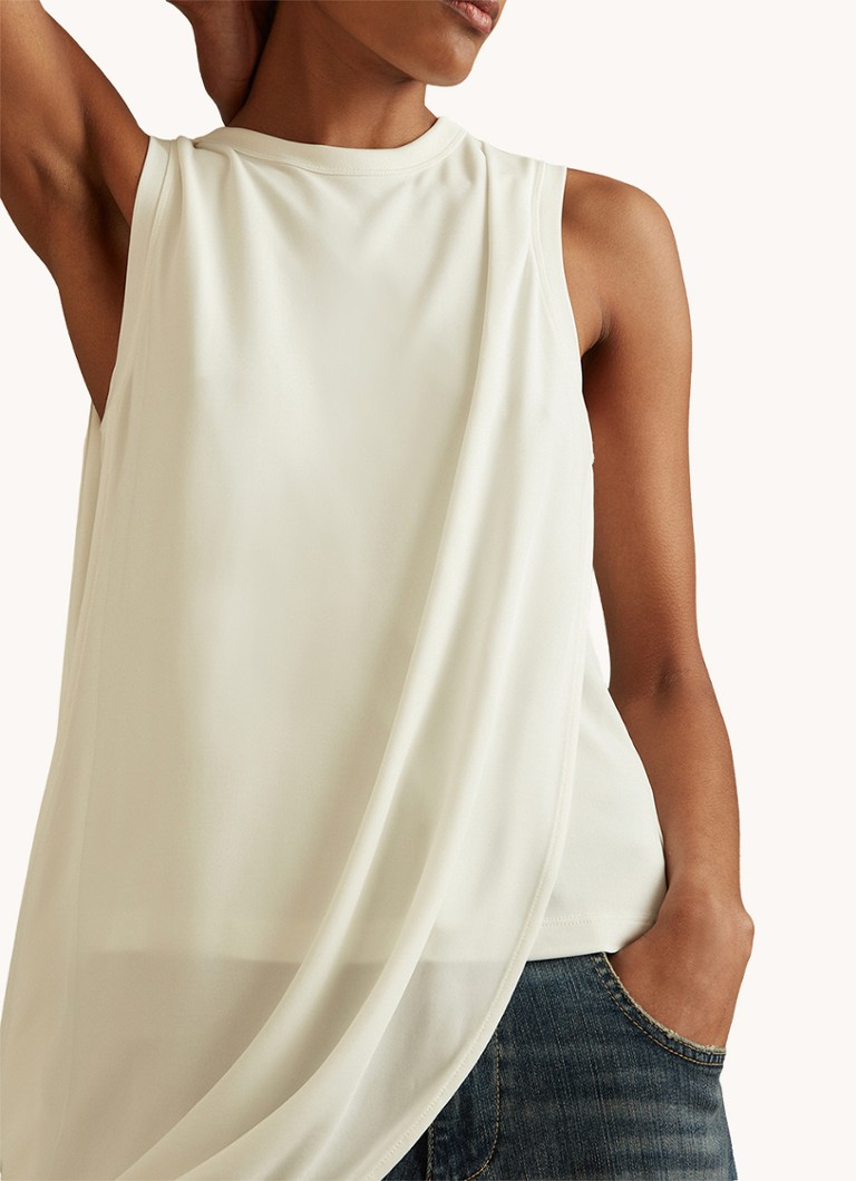 Top Reiss Elva con dettaglio a pieghe