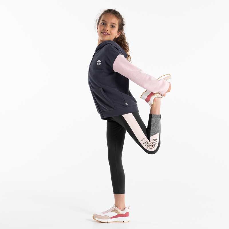 Legging de sport à message gris fille