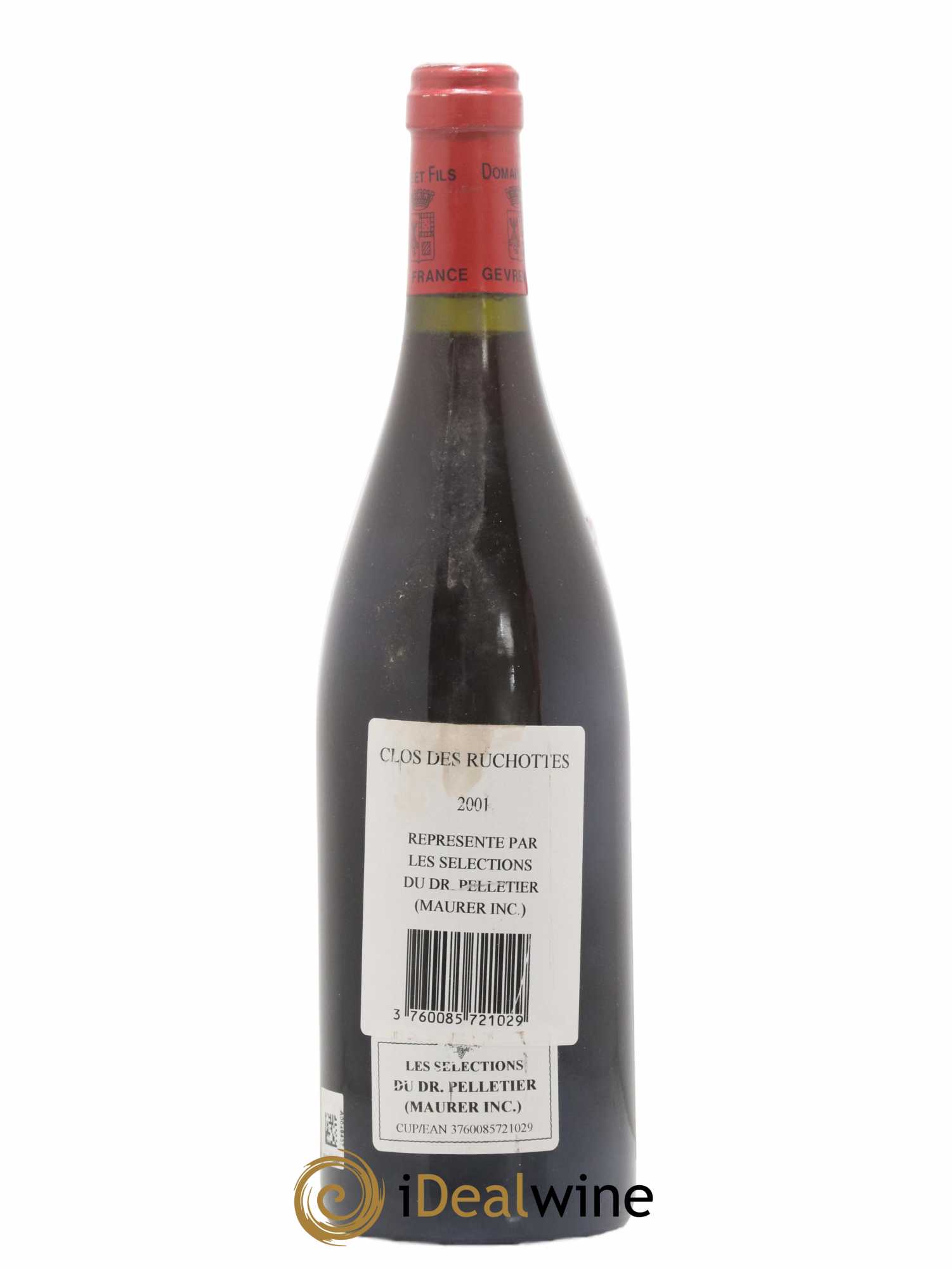 Ruchottes-Chambertin Grand Cru Clos des Ruchottes Armand Rousseau (Domaine)  2001 - Lot de 1 Bouteille