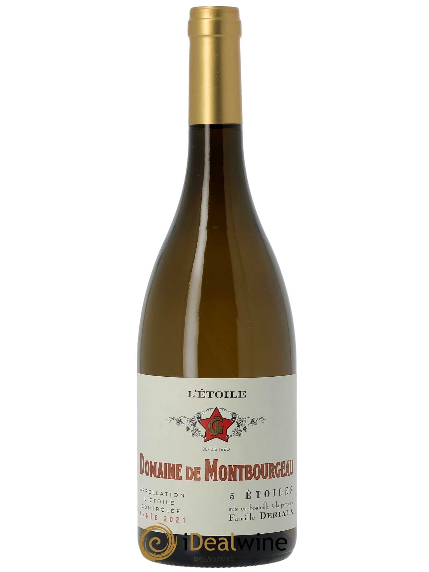 L'Etoile 5 Etoiles Chardonnay Ouillé Domaine de Montbourgeau (CBO à partir de 6 BTS)  2021 - Lot de 1 Bouteille
