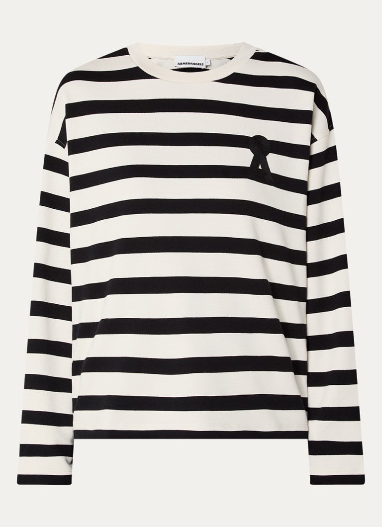 ARMEDANGELS  Frankaa Maarlen sweater van biologisch katoen met streepprint