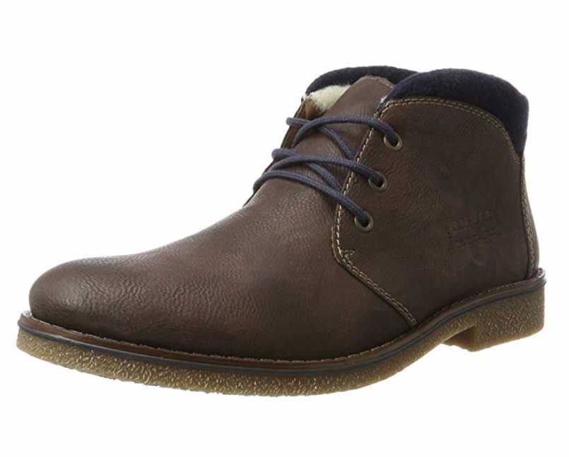 RIEKER Schnür-Stiefeletten braun