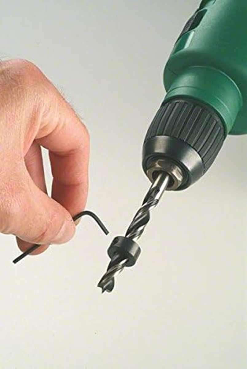 BOSCH Bohrer- und Bitset Bosch Bohrer Tiefenstopp-Set 3tlg 6, 8, 10 mm