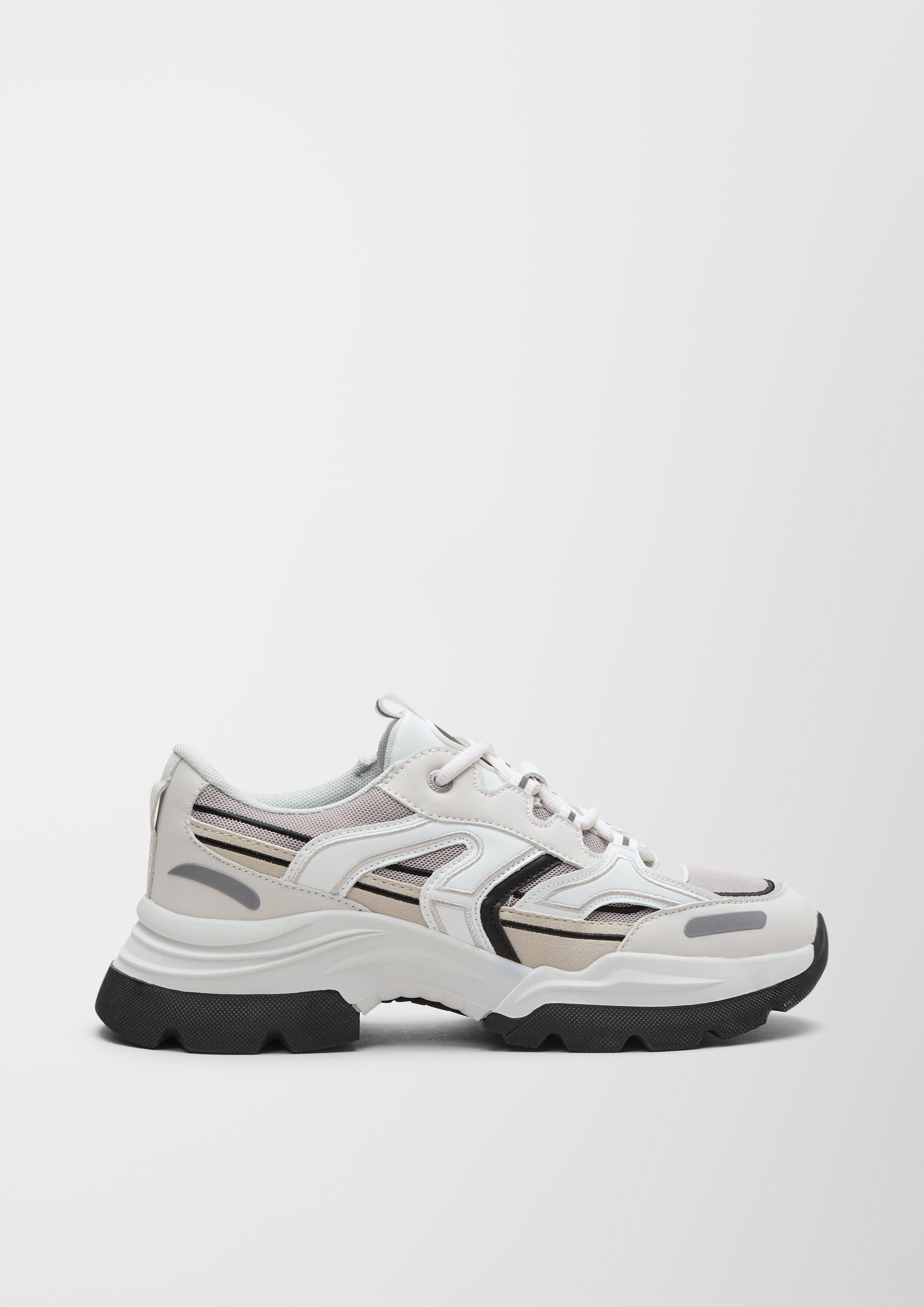 Chunky Sneaker im Materialmix  6006531-211