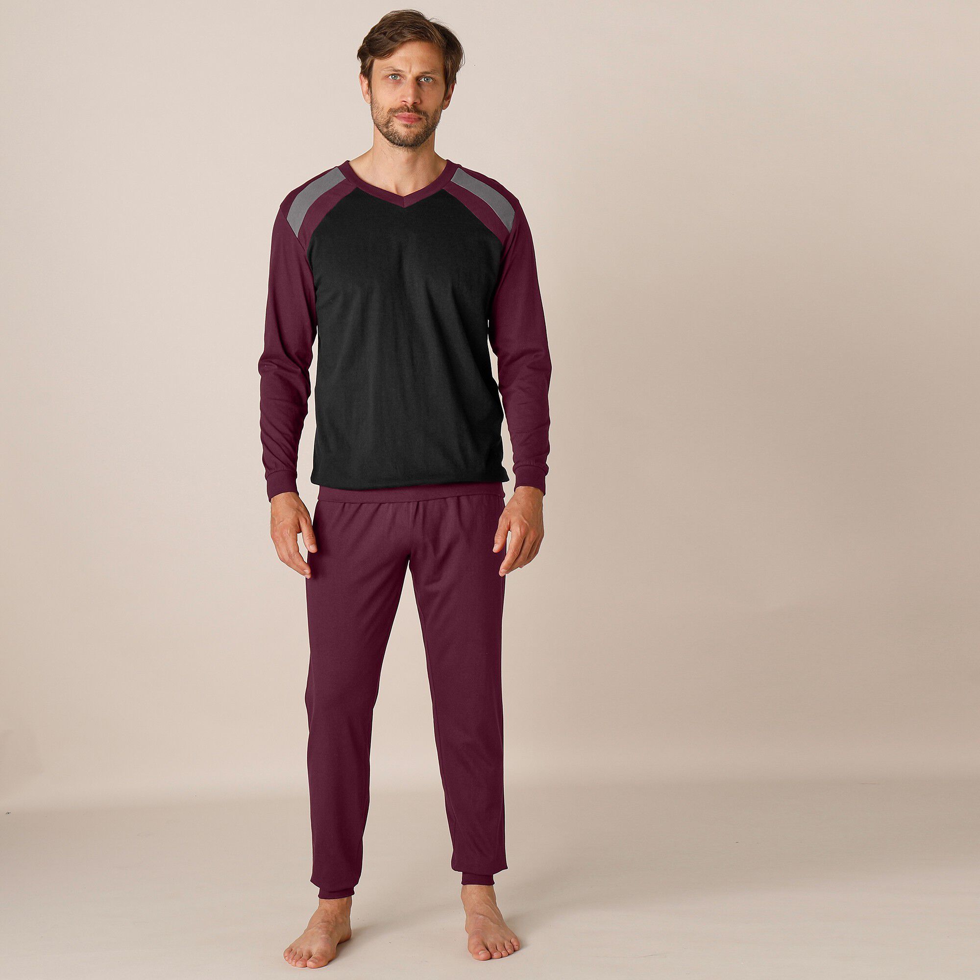 Pyjama pantalong tricolore