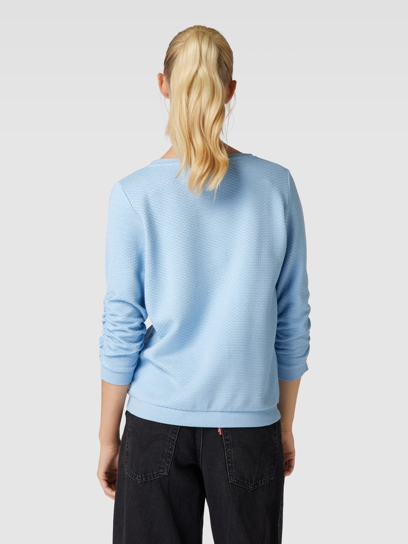 Sweatshirt mit 3/4-Arm in hellblau