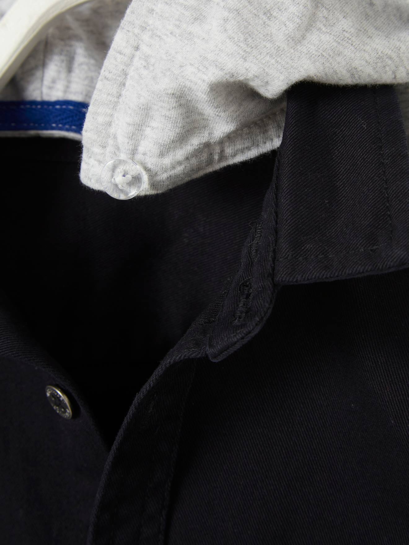 Surchemise à capuche effet 2 en 1 garçon denim black